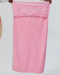 Pink Microfiber Hooded Gym Towel for Workouts UK
