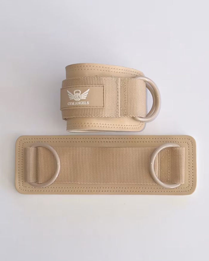 Beige Ankle Straps
