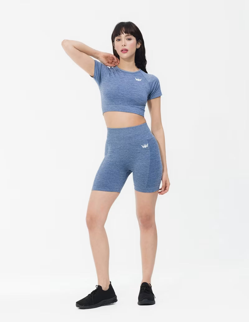 Seamless Sculpt Shorts Gray – Women’s Gym Shorts UK