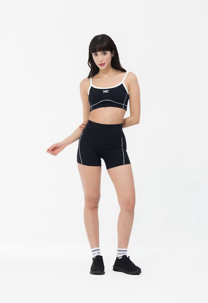 Gym Angels Active Shorts – Women’s Seamless Black Gym Shorts