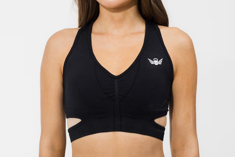 Angel Seamless Bra Black – Stylish Sports Bra