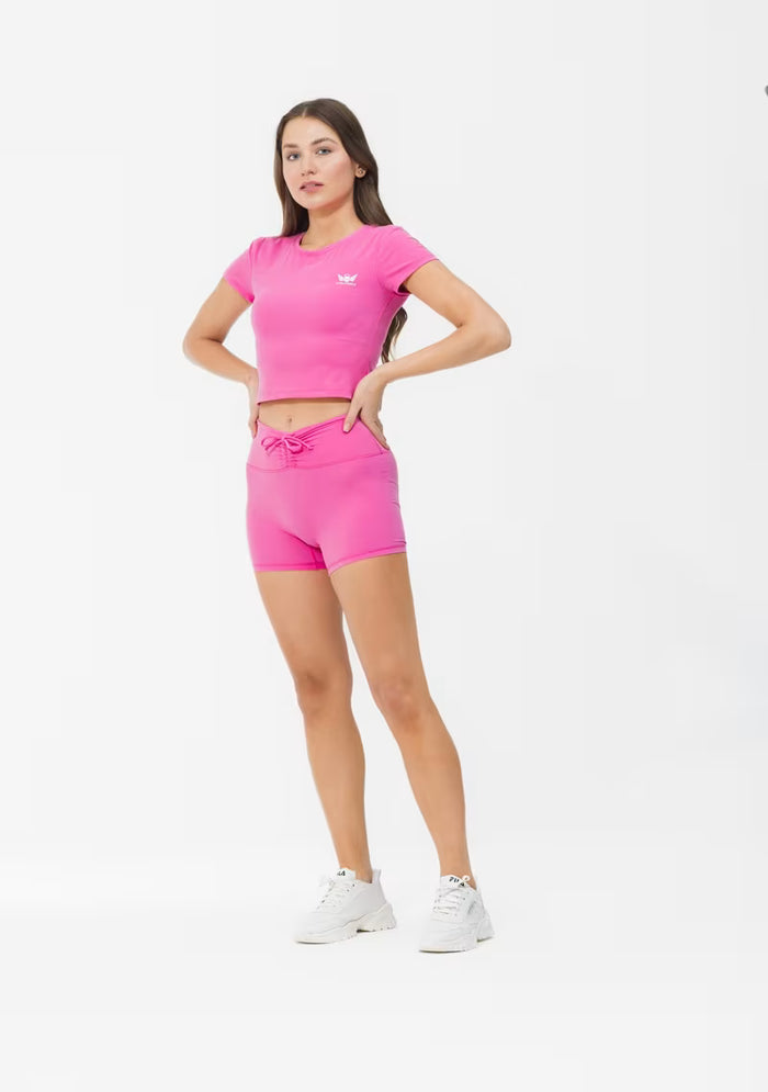 Women’s Pink Butter Tee UK front view