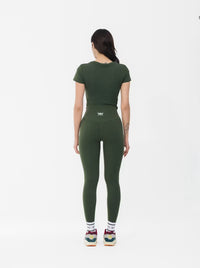 Women’s Butter Tee for Workout and Casual Wear Khaki Green