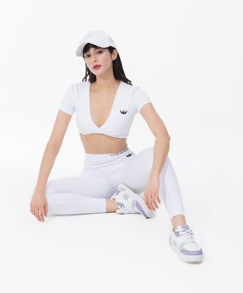 Short Sleeve Angel Twist Crop