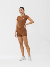 Women’s Butter Tee UK with Smooth Finish Brown 
