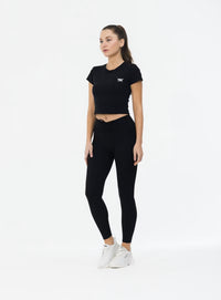Women’s Black Butter Tee UK front view