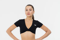 Short Sleeve Angel Twist Crop