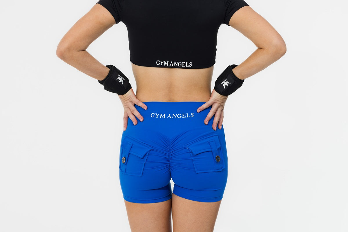 Pocket Scrunch Button Shorts