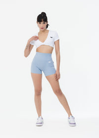 Pocket Scrunch Button Shorts