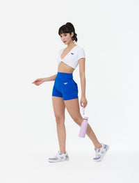 Pocket Scrunch Button Shorts