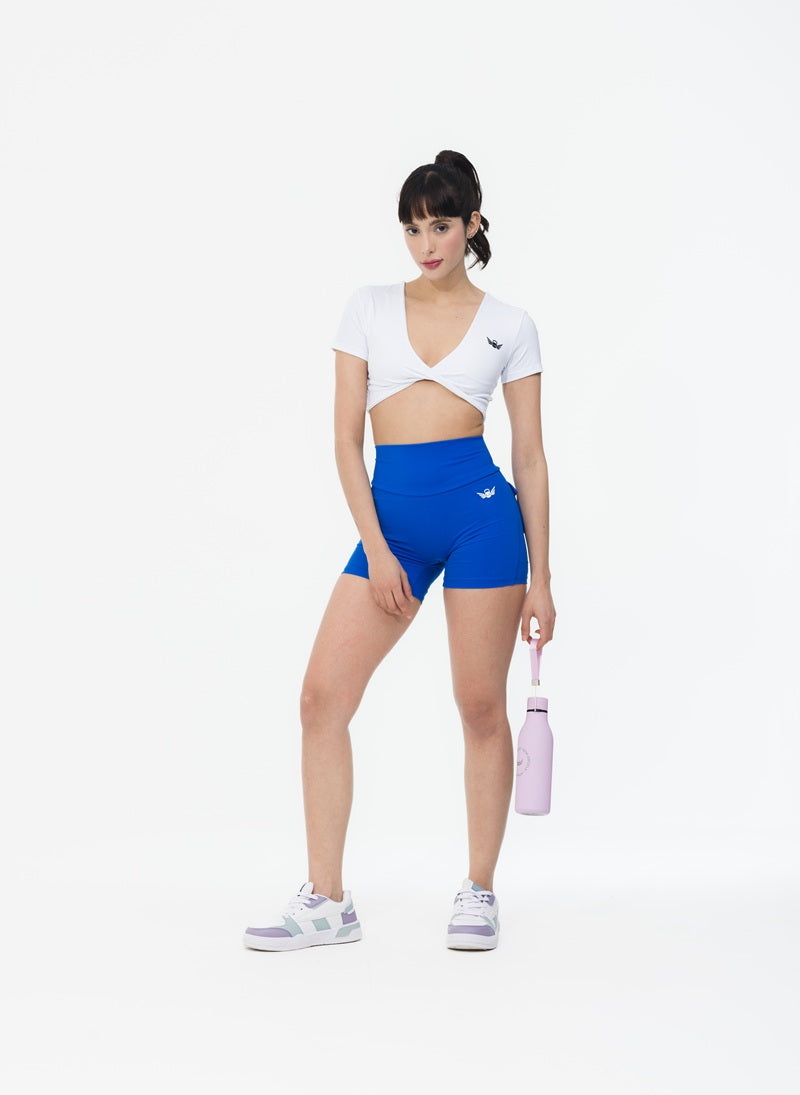 Pocket Scrunch Button Shorts