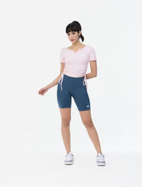 Contour Seamless Biker Shorts Blue – Women’s Gym Shorts UK
