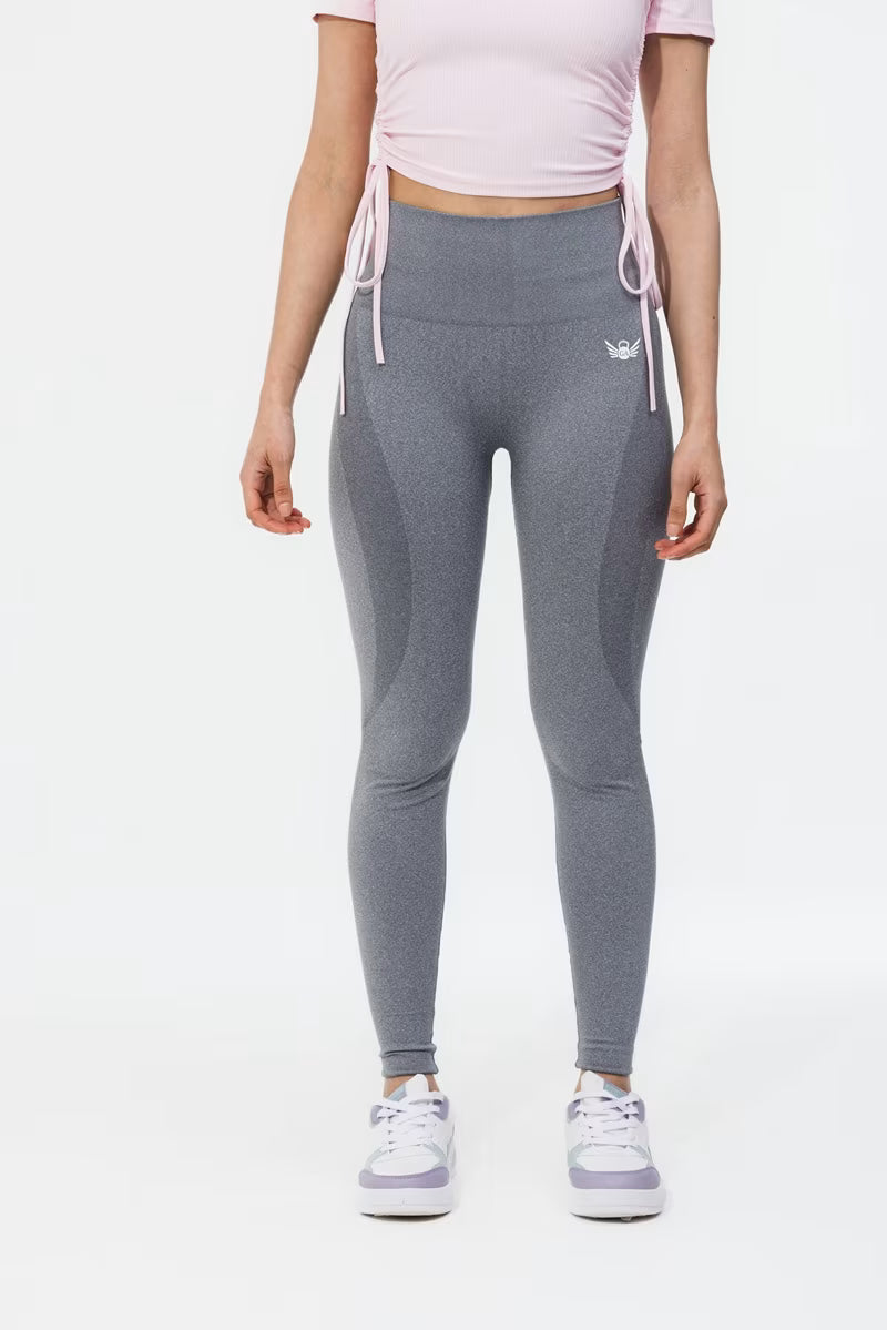 Women’s contour seamless leggings with tummy control gray