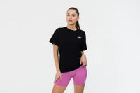 Women’s Pink Logo Pump Cover Tee – Stylish Gym Activewear UK