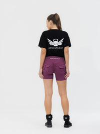 Pocket Scrunch Button Shorts