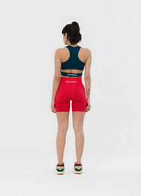 Gym Angels Red Contour Seamless Shorts for women UK