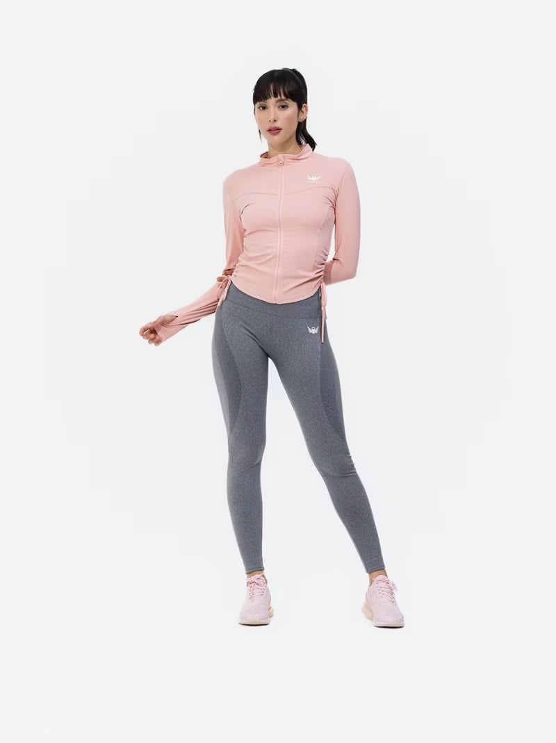 Women’s Signature Ribbon Jacket for workout and style Pink