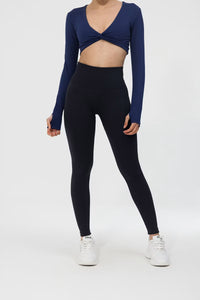 Women’s contour seamless leggings squat proof design Black