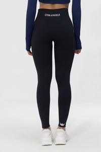 Lightweight contour leggings seamless fit for workout Black
