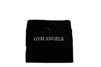 Black Hooded Gym Towel with Zip Pocket UK