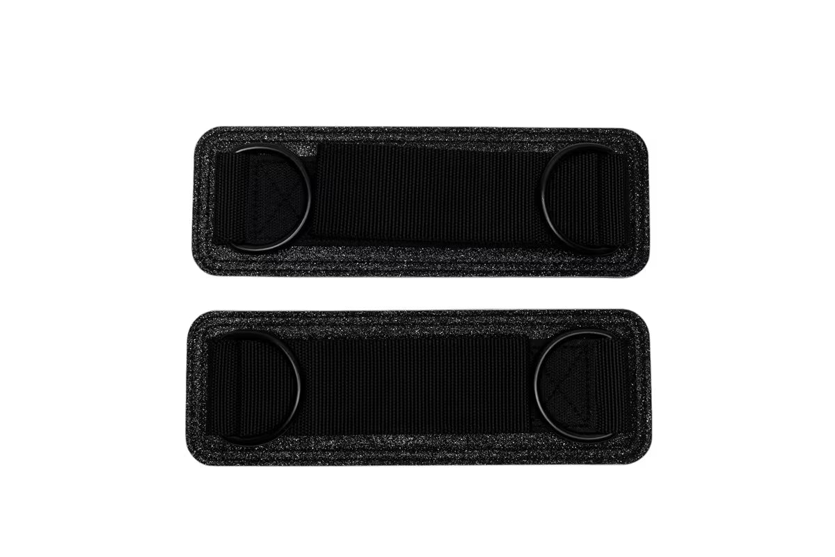 Gym Angels Black Glitter Ankle Straps for Cable Workouts UK