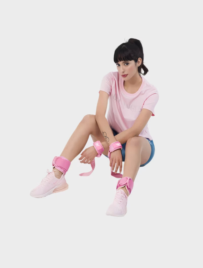 Pink Glitter Lifting Straps