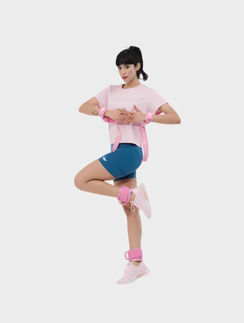 Pink Glitter Lifting Straps