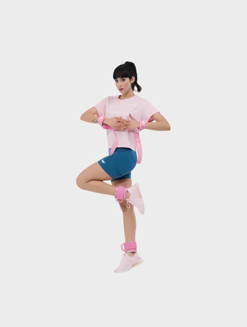 Pink Glitter Lifting Straps