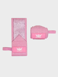 Pink Glitter Wrist Wraps