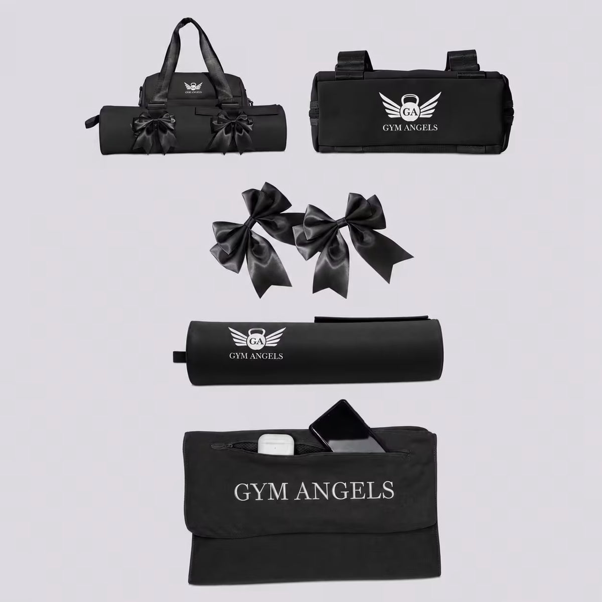 Gym Accessories Bundle of 4 Black