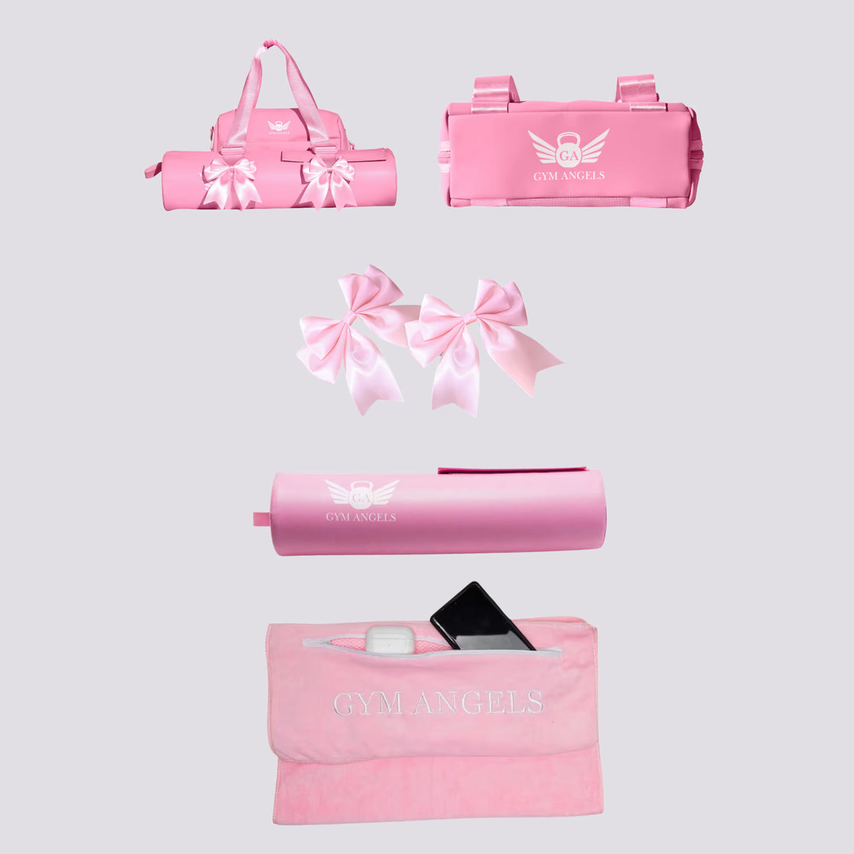 Gym Accessories Bundle of 4 Pink
