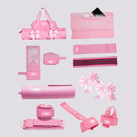 Gym Angels Ultimate Bundle | 8 Piece Gym Accessories Set Pink