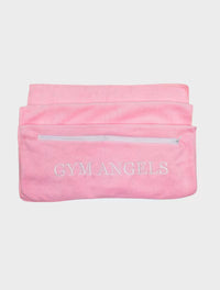 Pink Microfiber Hooded Gym Towel for Workouts UK