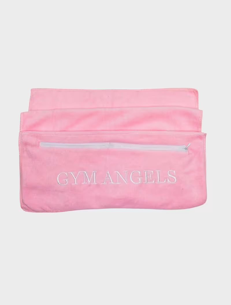 Pink Microfiber Hooded Gym Towel for Workouts UK