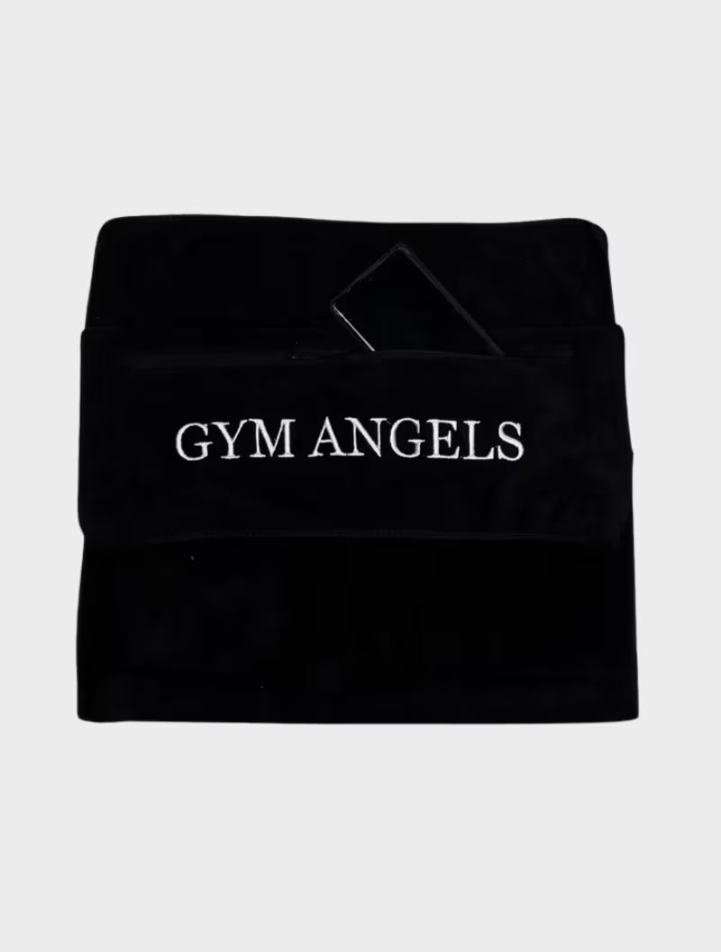 Black Microfiber Hooded Gym Towel for Workouts UK