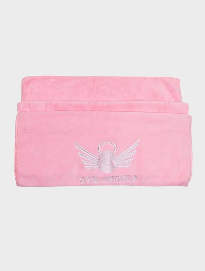 Pink Microfiber Hooded Gym Towel for Workouts UK